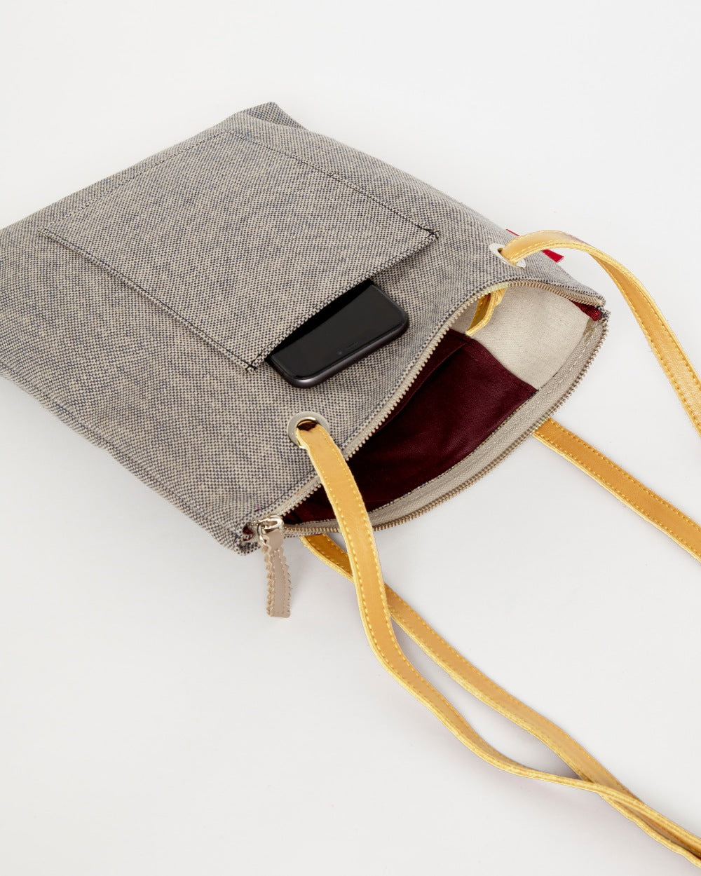 Grey CANVAS Small Tote Backpack