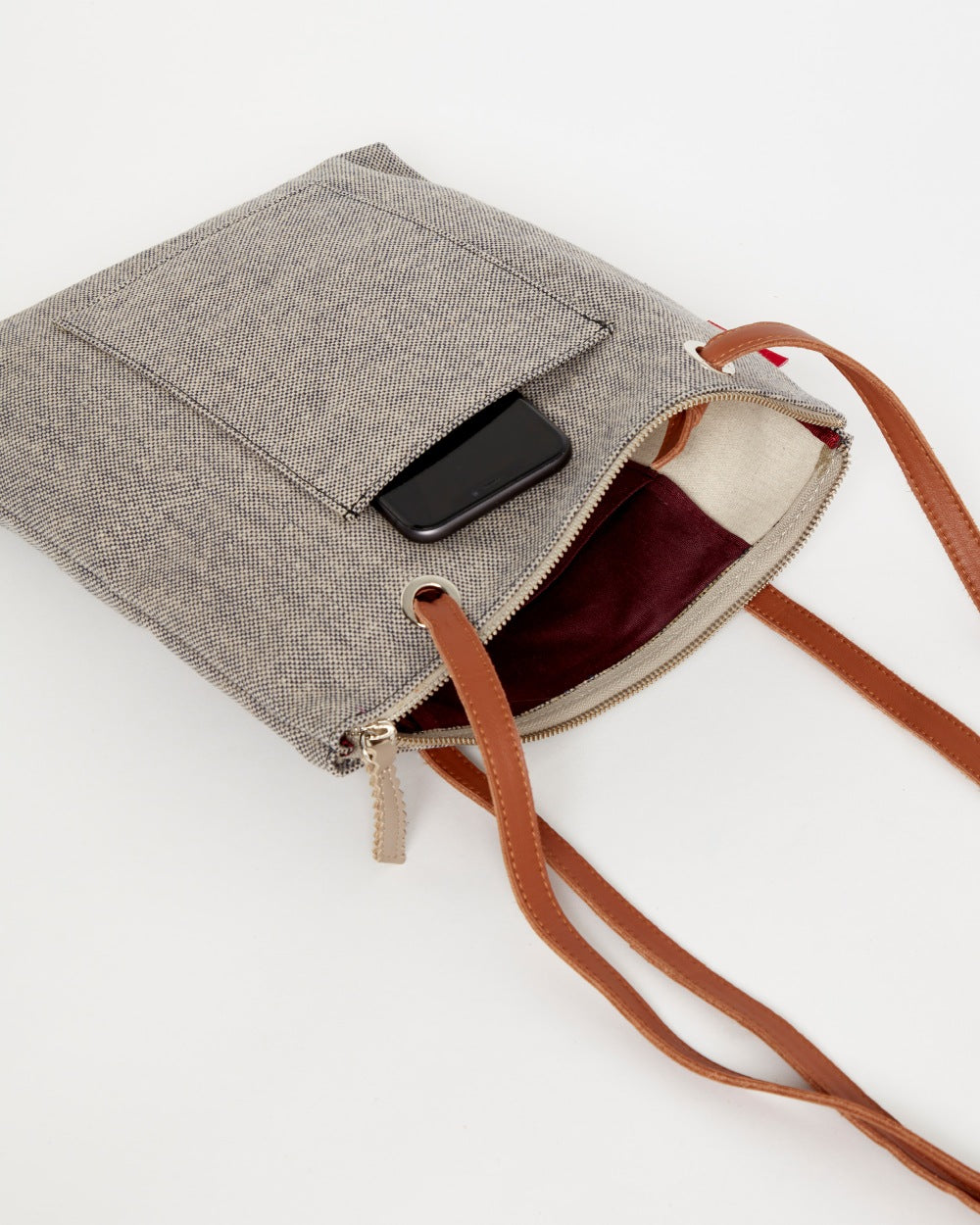 Grey CANVAS Small Tote Backpack