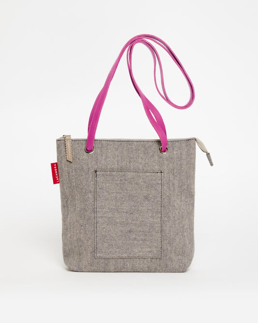 Bolso Mochila Mini LONA GRIS