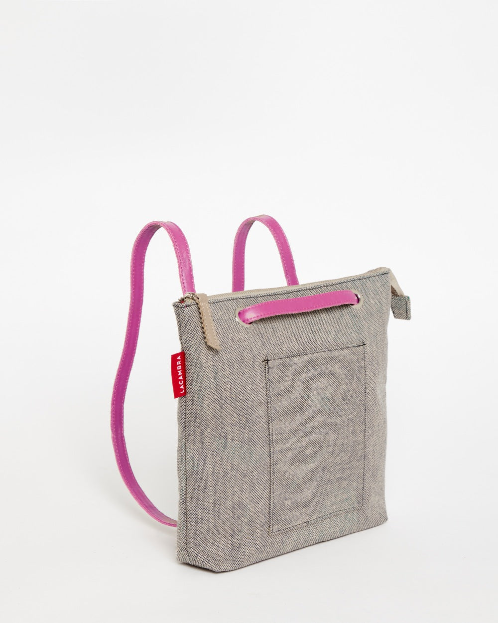 Grey CANVAS Small Tote Backpack