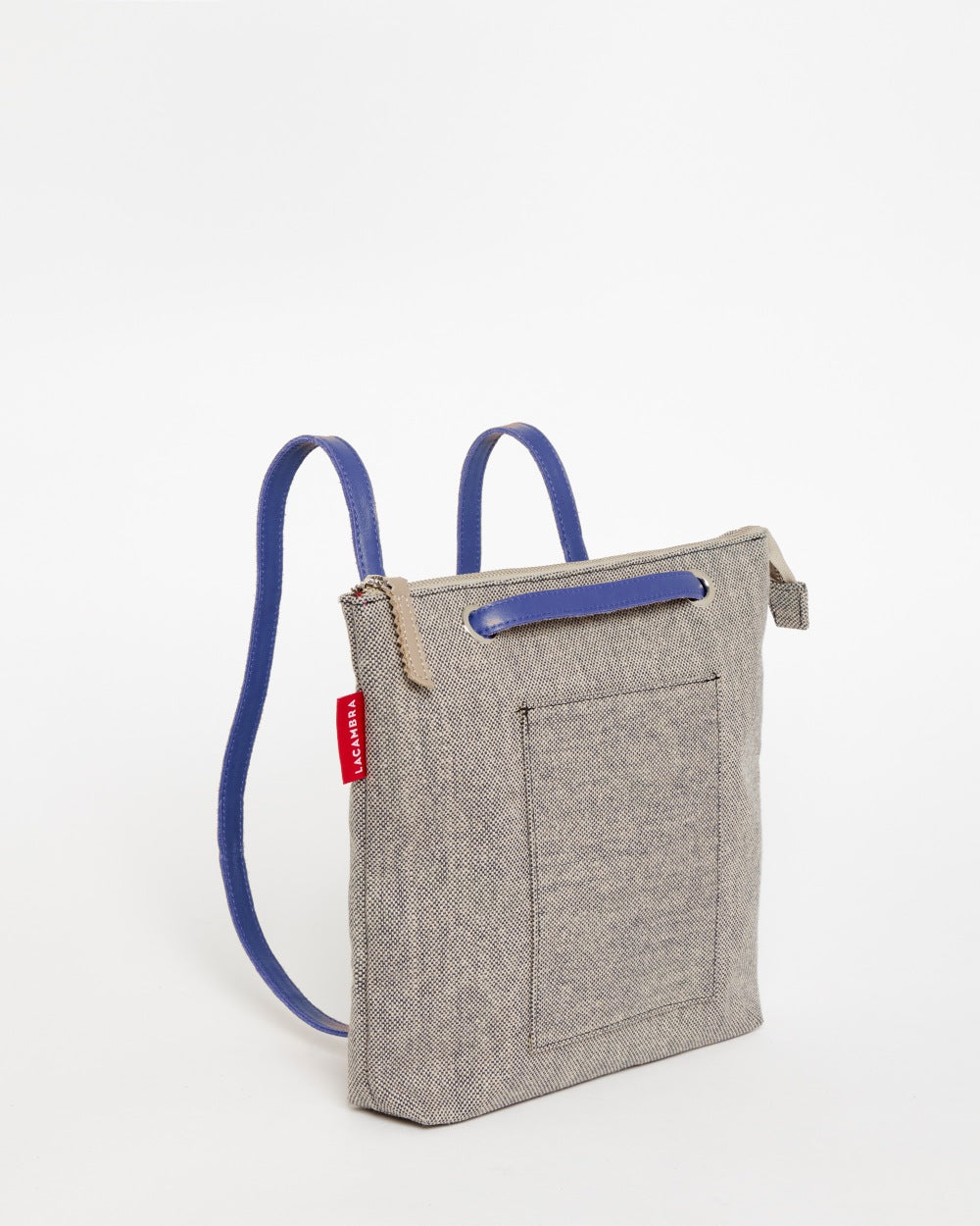 Grey CANVAS Small Tote Backpack