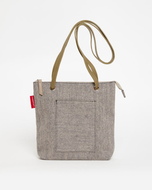 Bolso Mochila Mini LONA GRIS