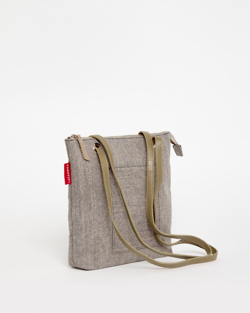 Grey CANVAS Small Tote Backpack