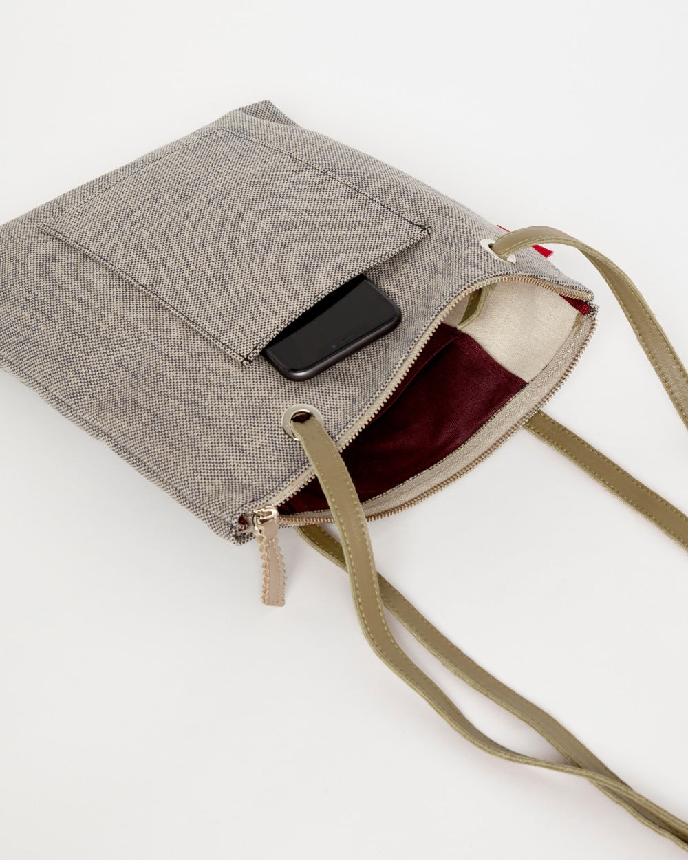 Grey CANVAS Small Tote Backpack