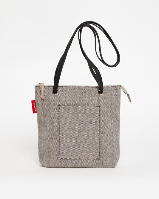 Bolso Mochila Mini LONA GRIS