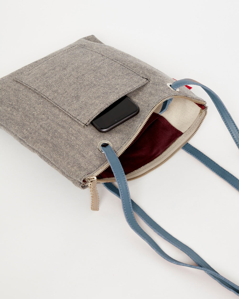 Grey CANVAS Small Tote Backpack