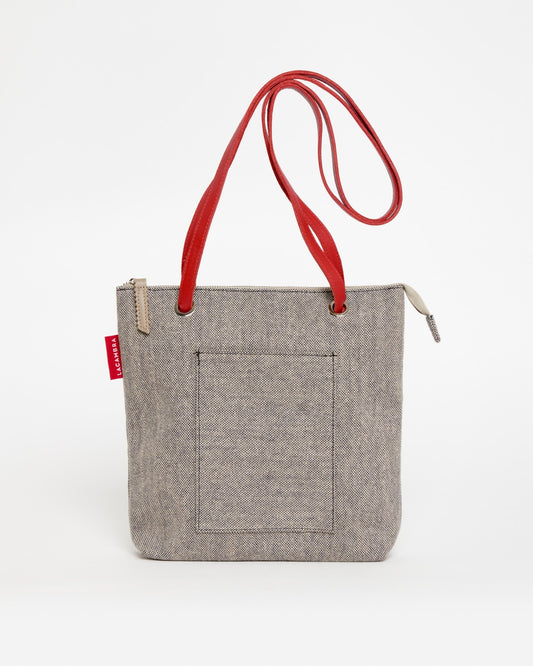 Bolso Mochila Mini LONA GRIS