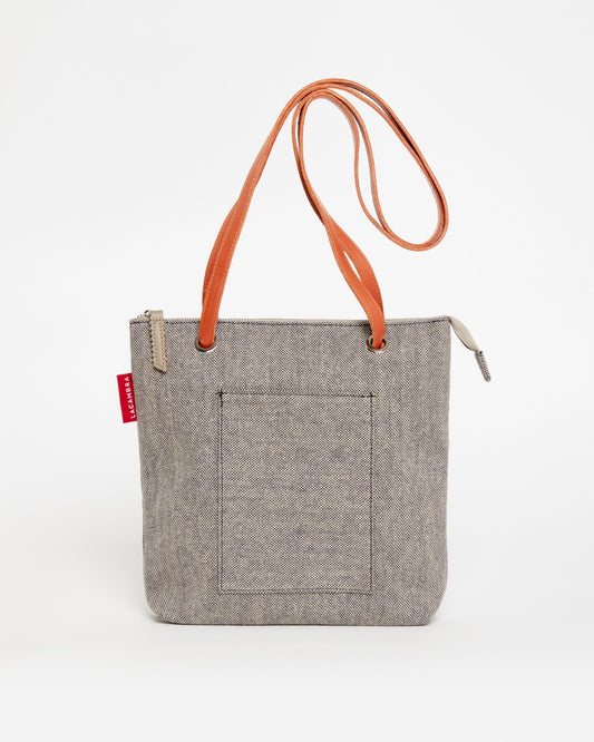 Bolso Mochila Mini LONA GRIS