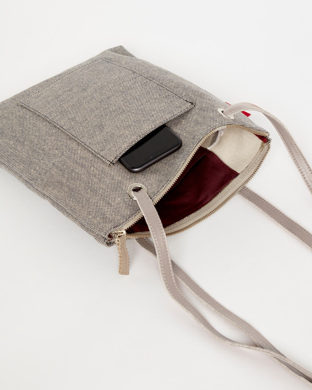 Grey CANVAS Small Tote Backpack